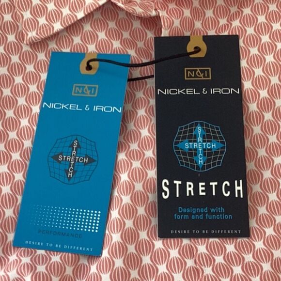 NICKEL & IRON MENS NWT STRETCH PERFORMANCE SHIRT QUICK DRY MOISTURE WICKING XL - Picture 6 of 9